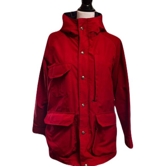 Woolrich Wool Plaid Lined Jacket w/ Red Shell,  | Vintage 90s| Sz. M | EUC - Picture 1 of 8